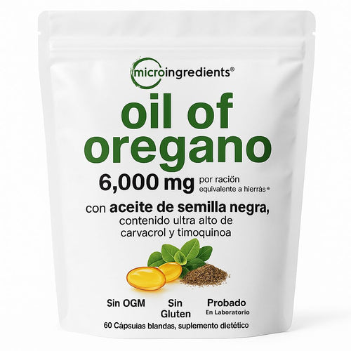 Aceite De Oregano 6000 Mg 60 Capsulas